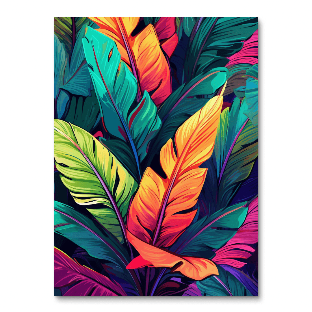 Veelkleurige takken (diamond painting)
