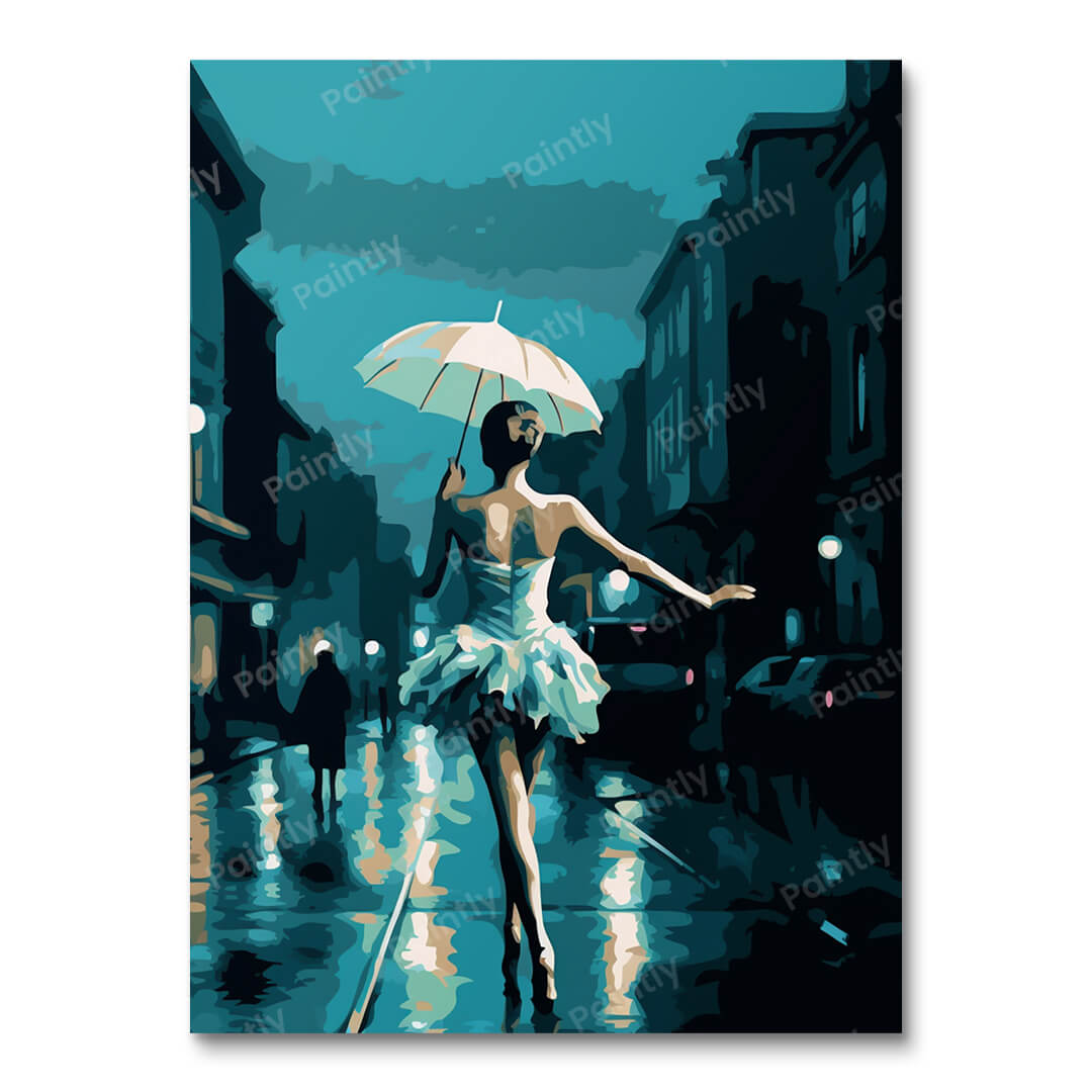 Ballerina onder maanlicht (diamond painting)