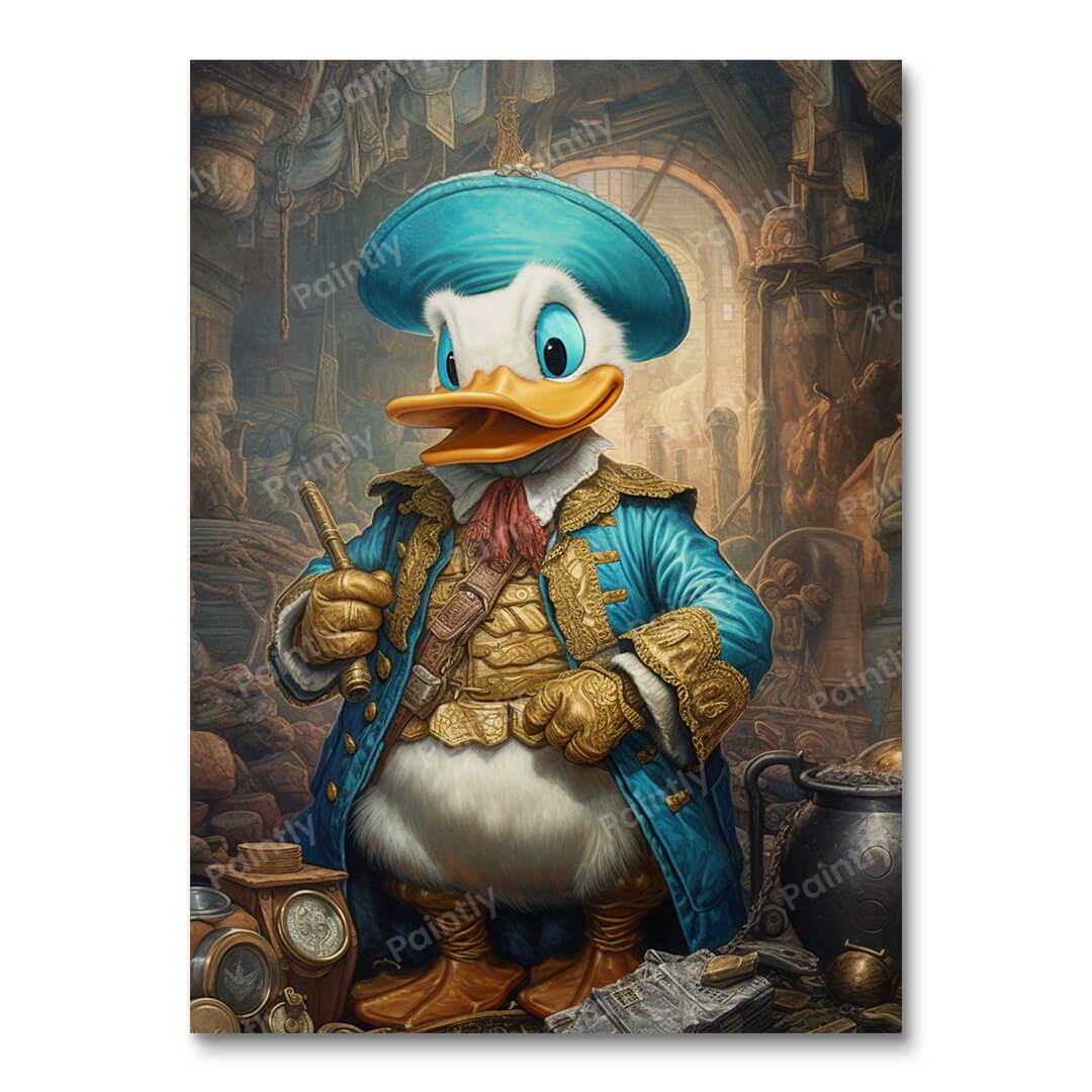 Goudkoorts Donald Duck (Diamond Painting)