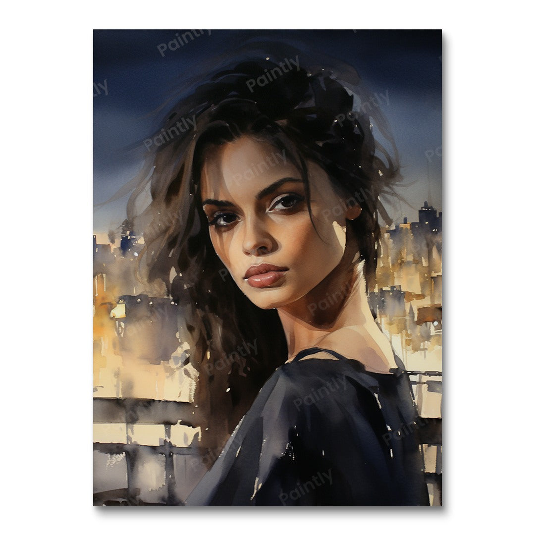 Blik van aanbidding (diamond painting)