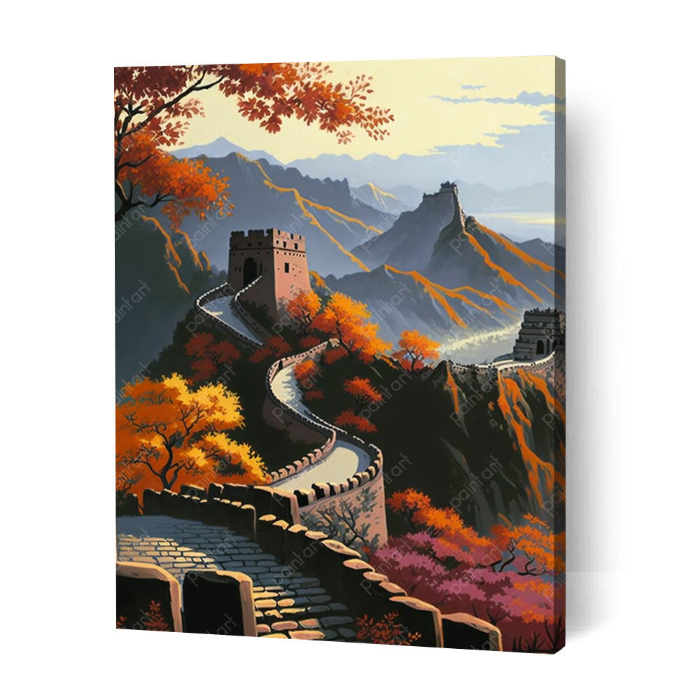 De Grote Muur van China I (diamond painting)