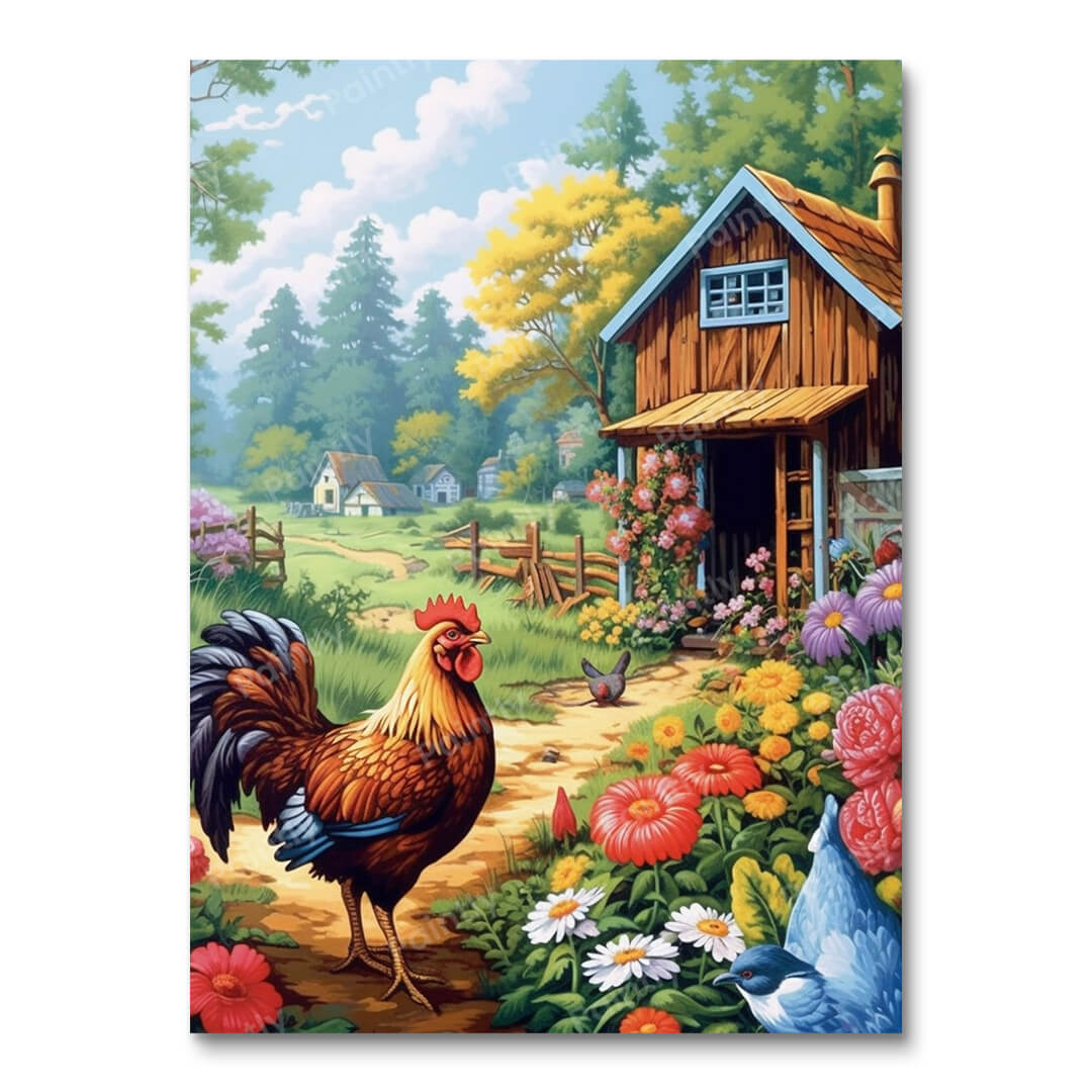 Landelijk leven (diamond painting)