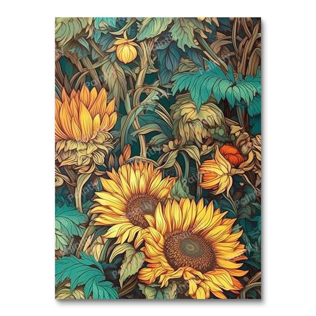 Dansende schaduwen (diamond painting)