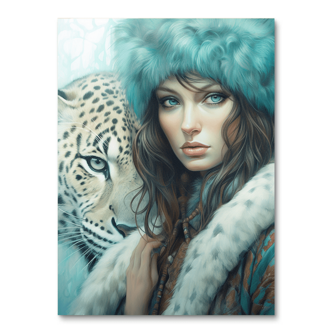 Vrouw & Luipaard (Diamond Painting)