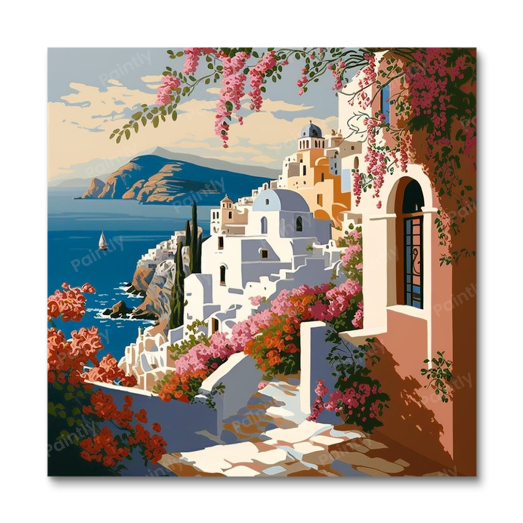 Santorini Griekenland IV (Diamond Painting)