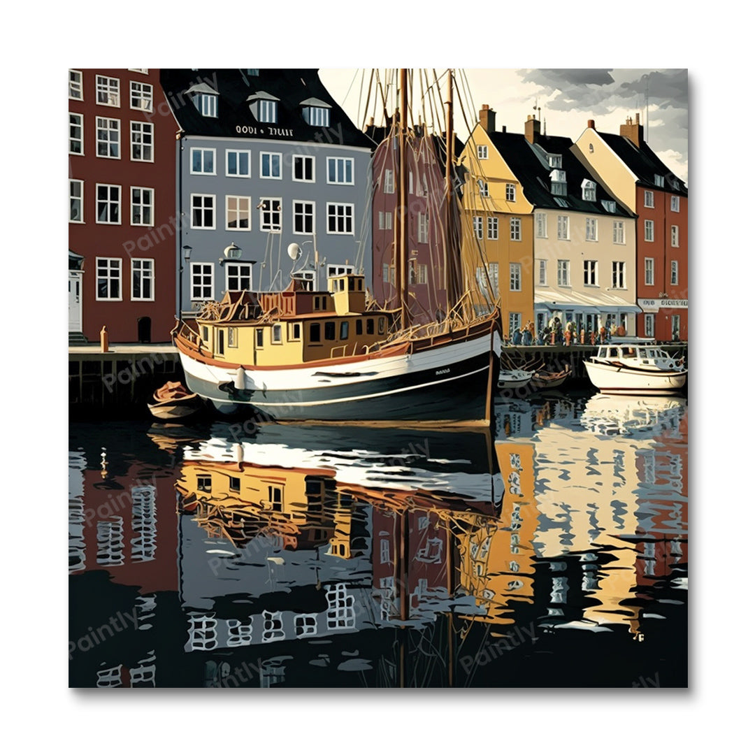 Haven van Kopenhagen I (diamond painting)