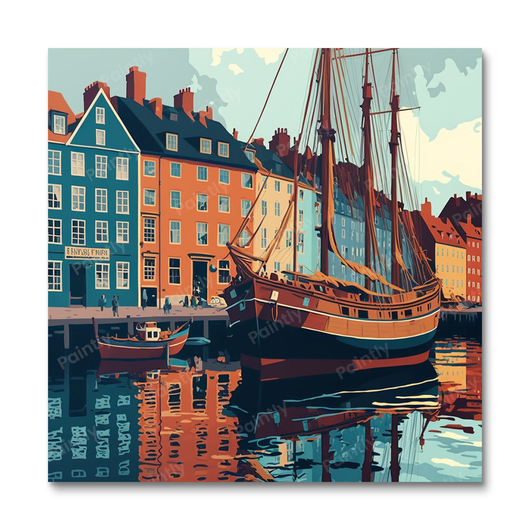 Haven van Kopenhagen II (diamond painting)