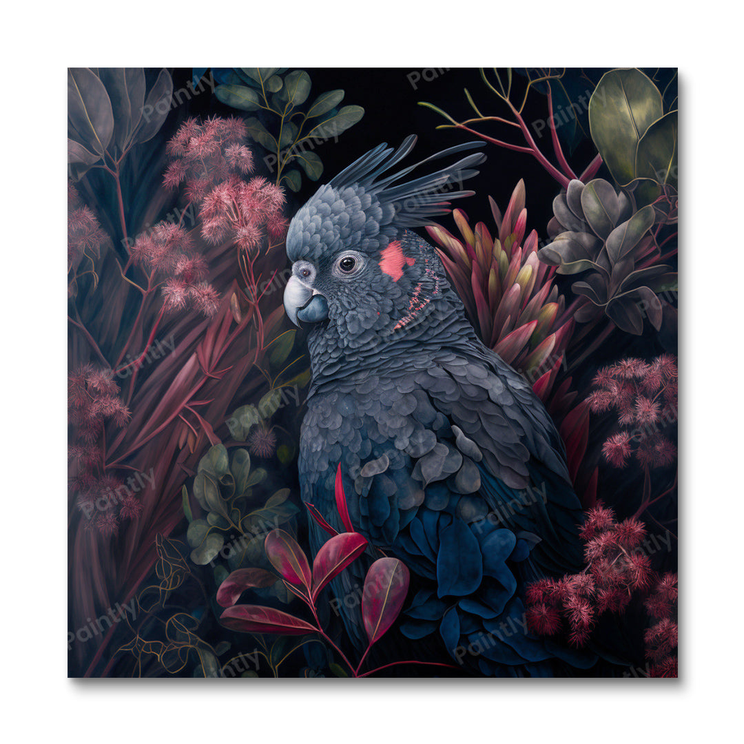 Matte kaketoe IV (diamond painting)