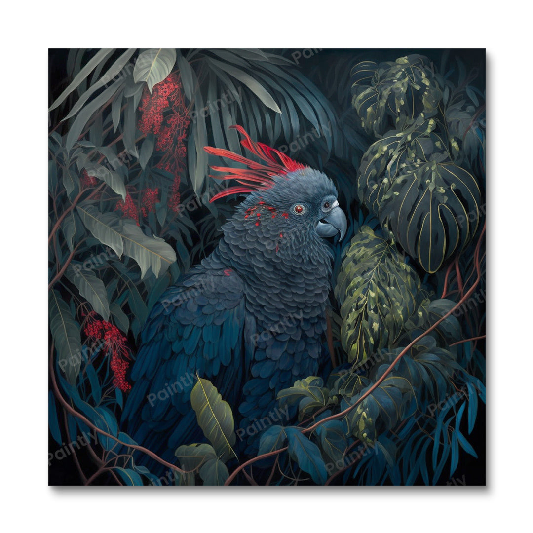 Matte kaketoe VII (diamond painting)