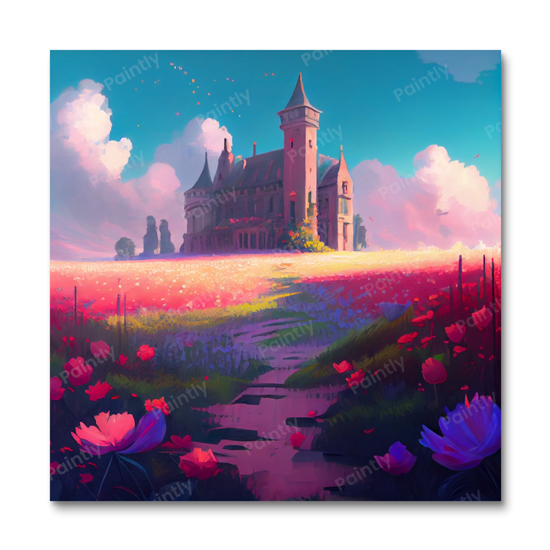 Bloemenveld II (diamond painting)