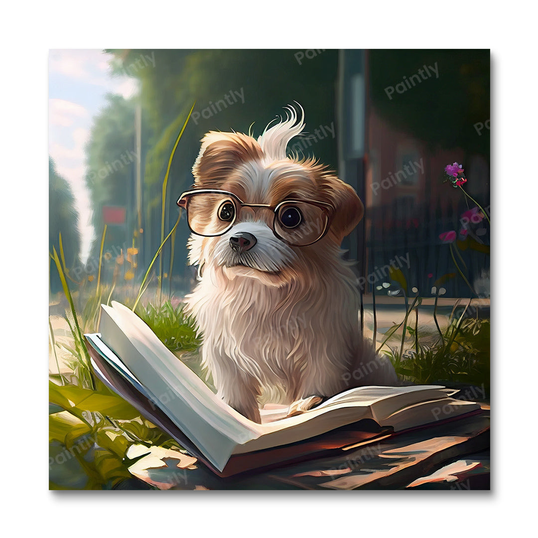 Smart Doggos VI van Wyatt Reed (Diamond Painting)