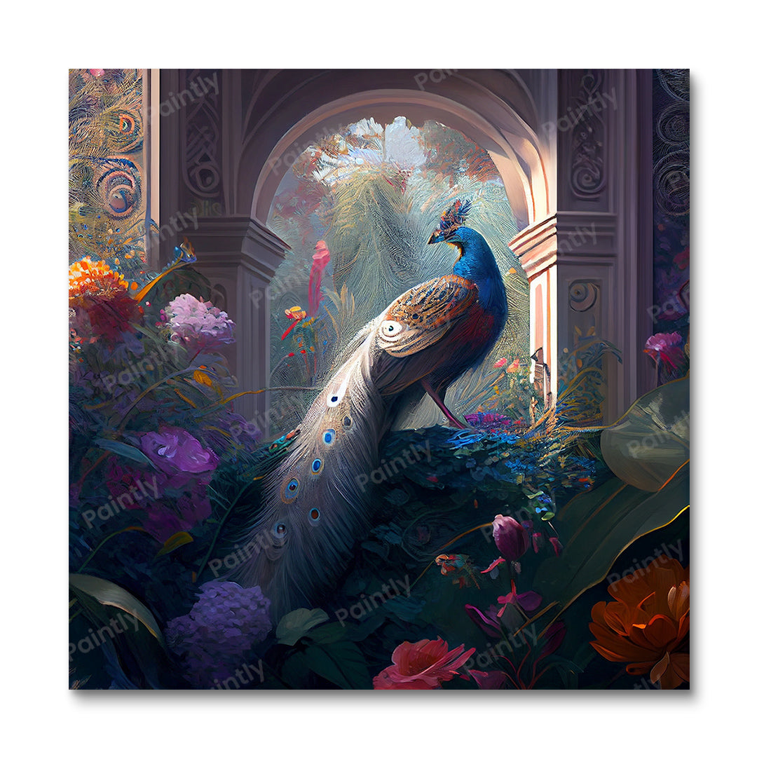 Majestueuze pauw II (diamond painting)