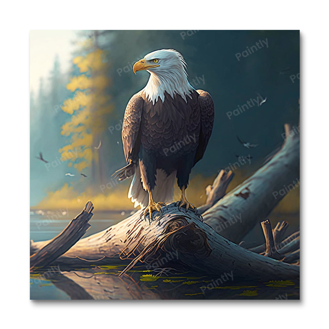 Adelaarsbaars (diamond painting)