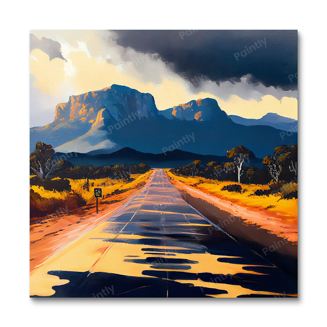 Weg naar Grampians National Park III (Diamond Painting)