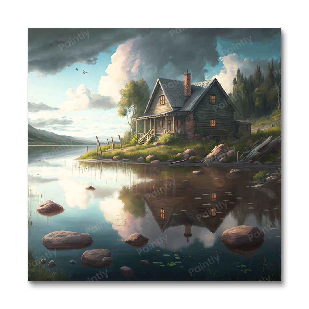 De geheime stroomcabine (diamond painting)