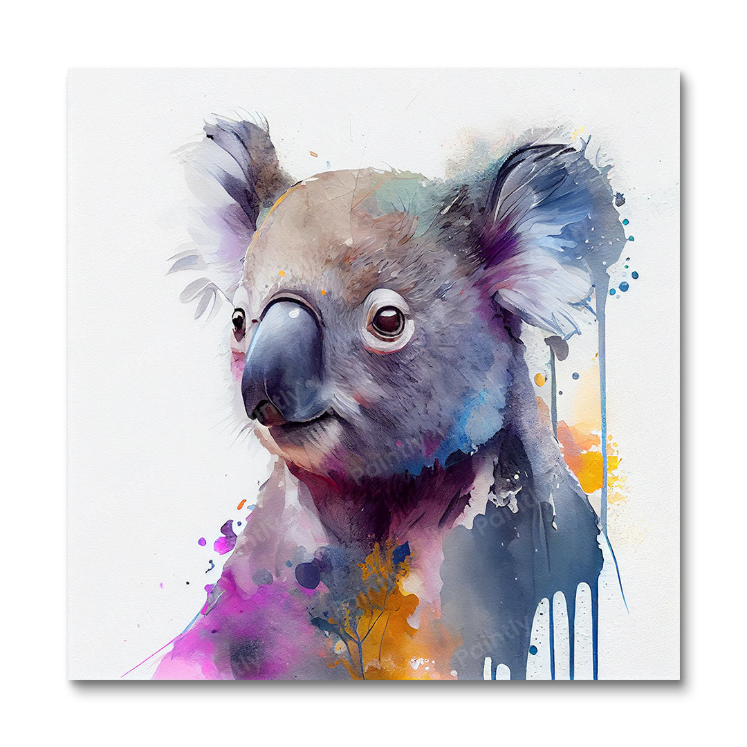 Paint Splash Koala van Avery (diamond painting)