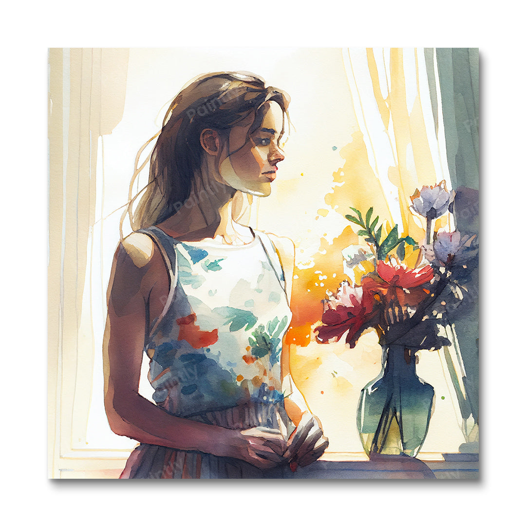 Wachten I (diamond painting)