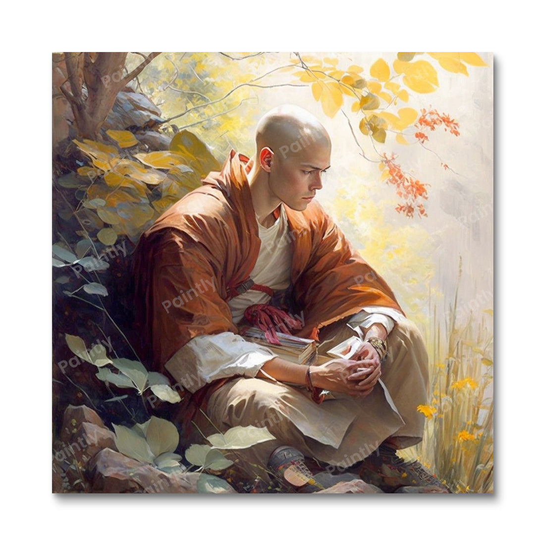 Onwrikbare Focus Monk I (Diamond Painting)