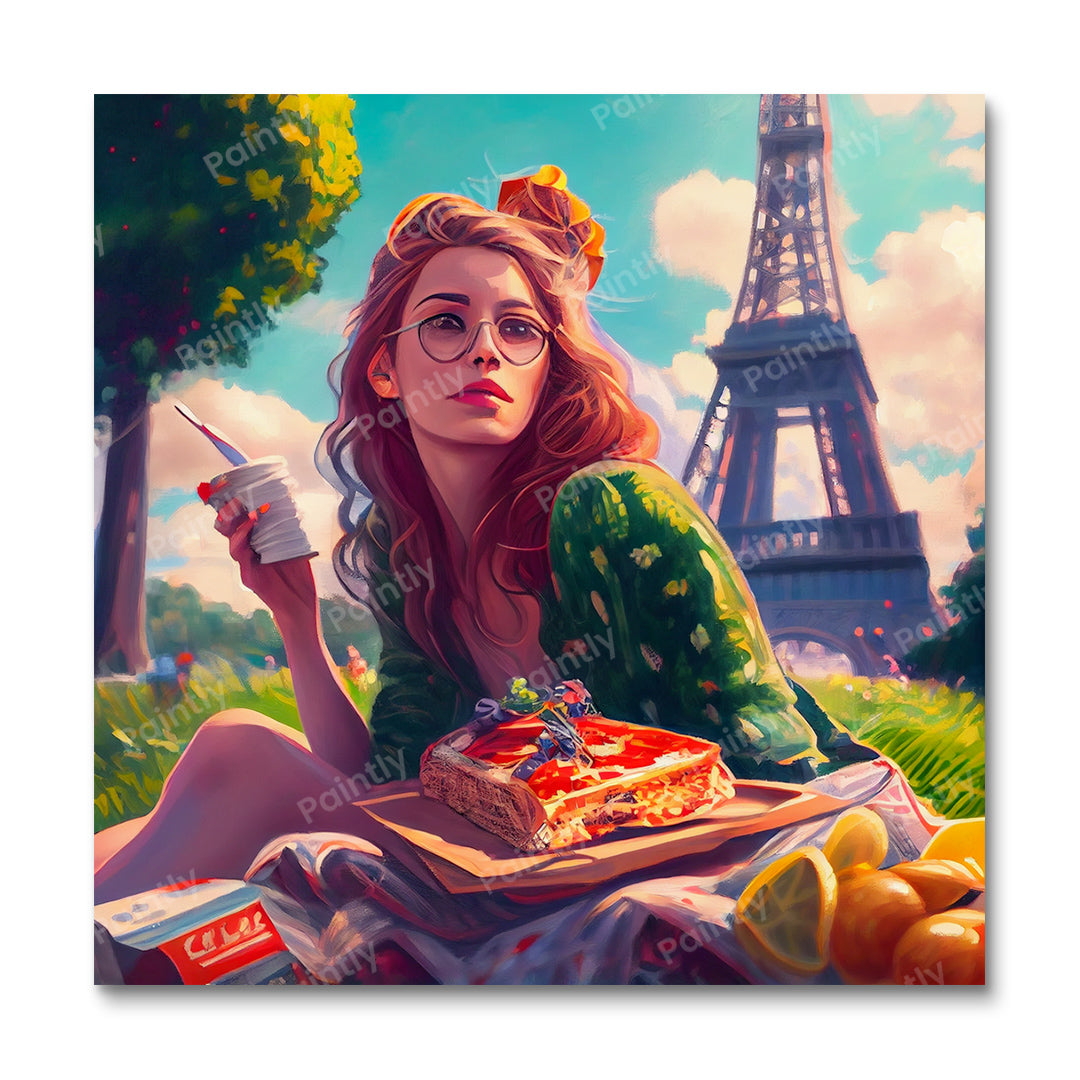 Picknick in Parijs III (diamond painting)