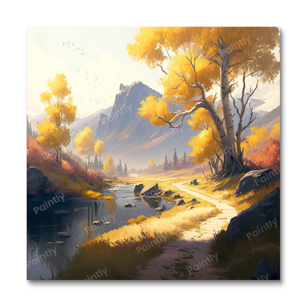 Het herfstgebladerte (Diamond Painting)