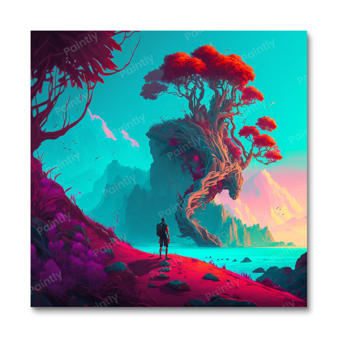 Fantasiewereld van Arcanum (diamond painting)