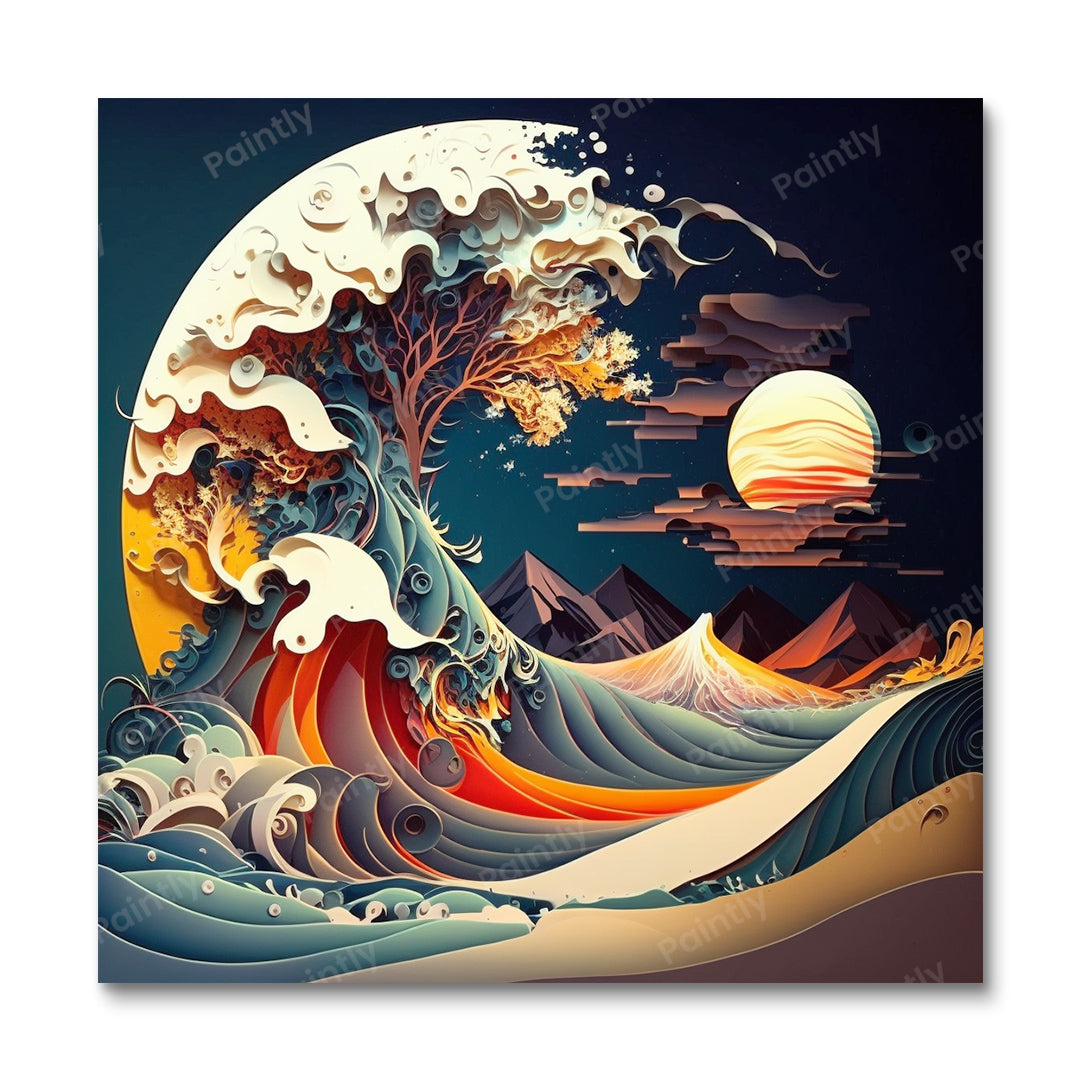 Zwaai in het maanlicht (diamond painting)