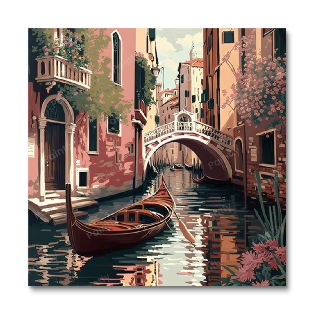Canal II van Venetië (diamond painting)