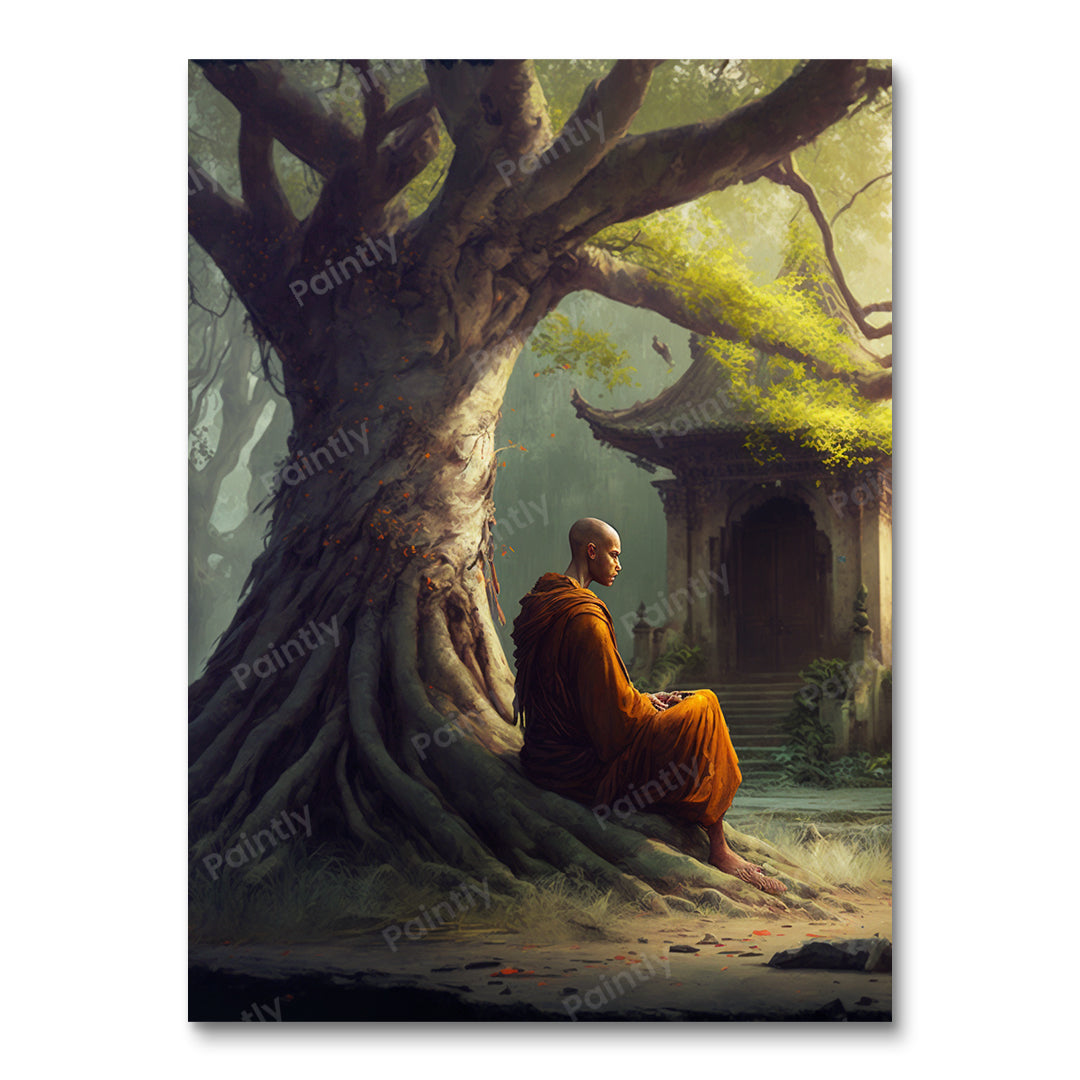 Onwrikbare Focus Monk III (Diamond Painting)