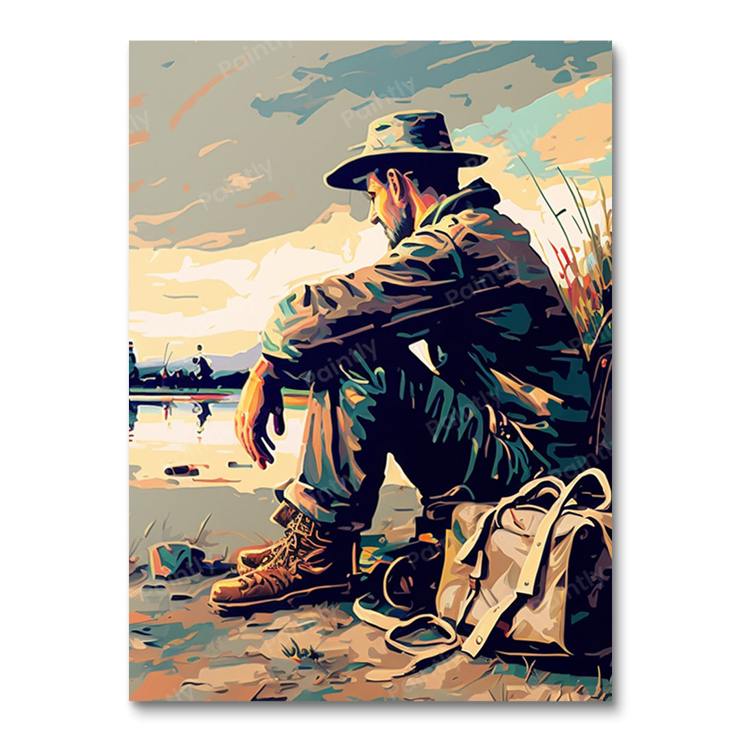 De reiziger (diamond painting)
