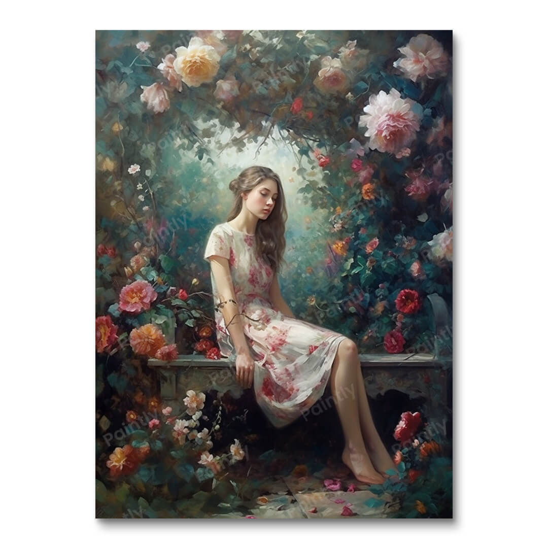 Bloeiende onschuld (diamond painting)