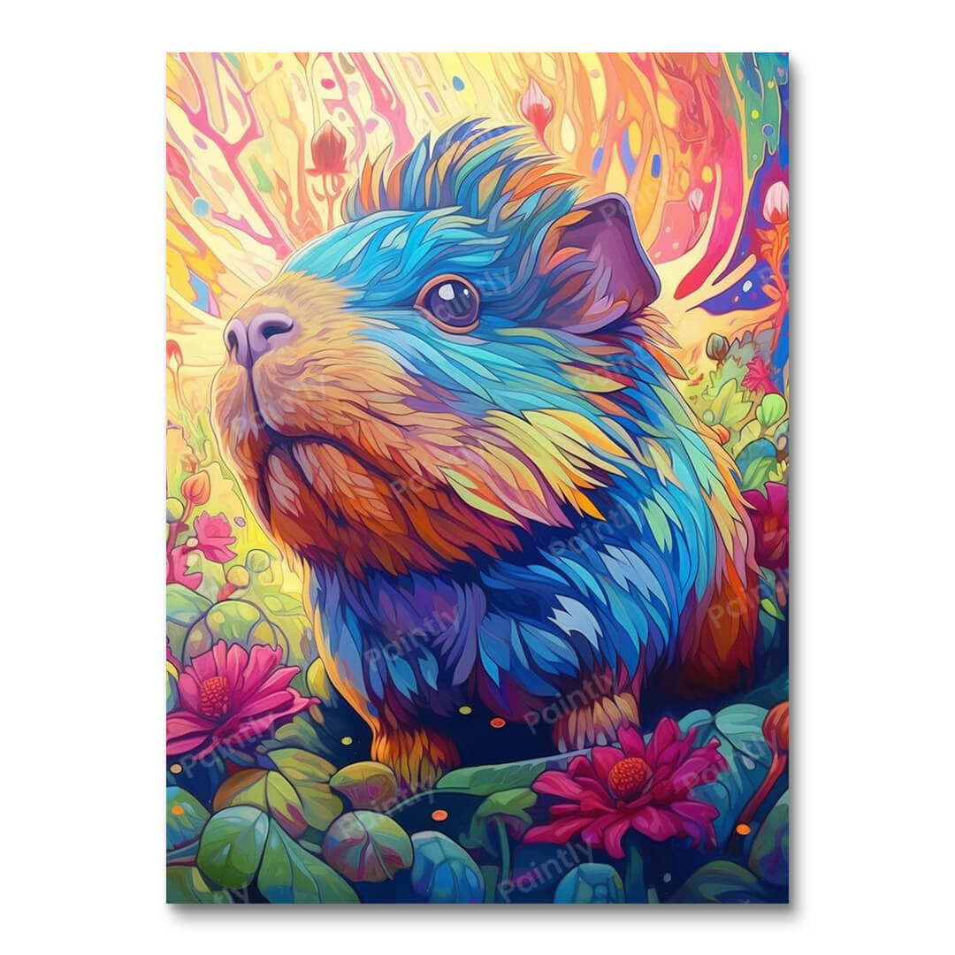 Psychedelische cavia II (diamond painting)
