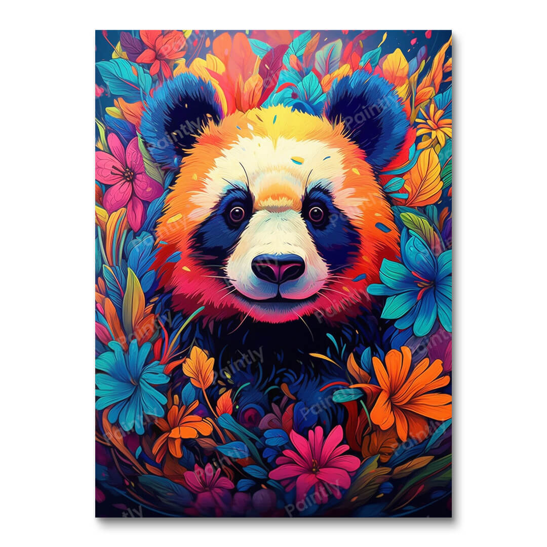 Psychedelische Panda I (Diamond Painting)