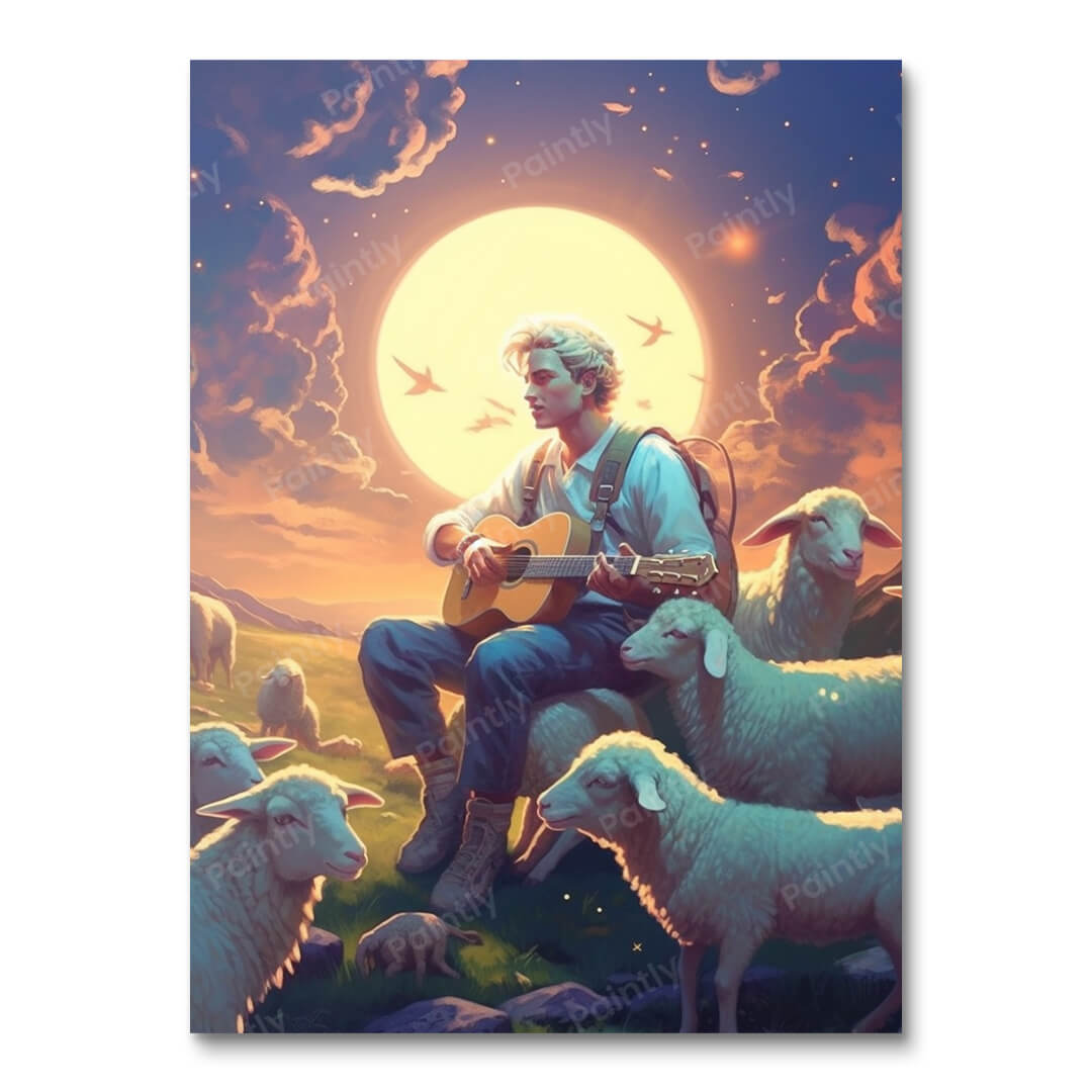 Het lied van de herder (diamond painting)