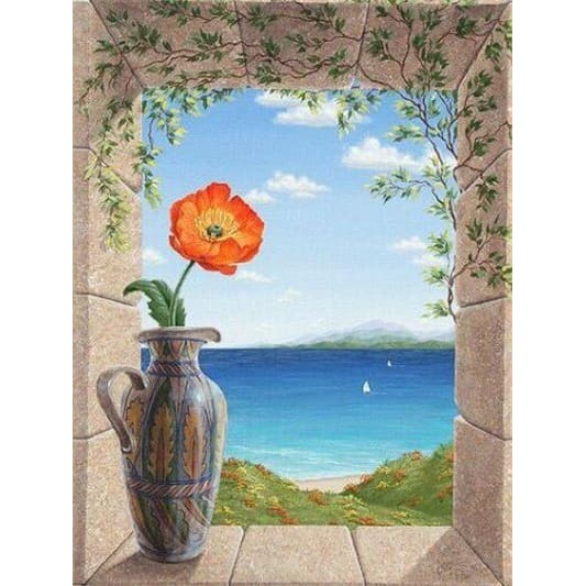 Bloem Bij Zee | Diamond Painting