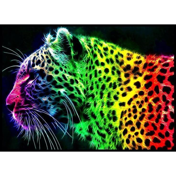 DIY diamant schilderij - Jaguar kleuren PIX-500 - Diamond