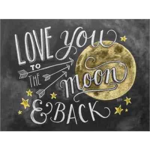 DIY diamant schilderij - Love You Moon PIX-1223 - Diamond