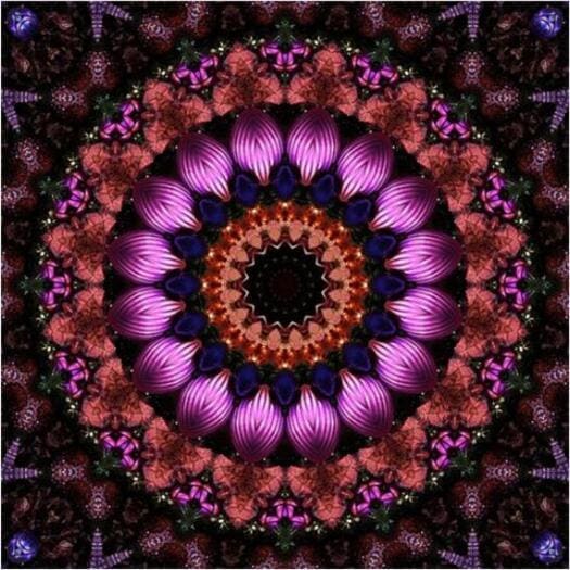DIY diamant schilderij - Mandala paars PIX-657 - Diamond