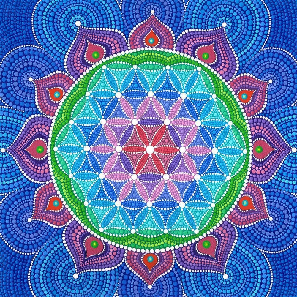DIY Diamant Schilderij - Mandala PIX-859 - Diamond Painting
