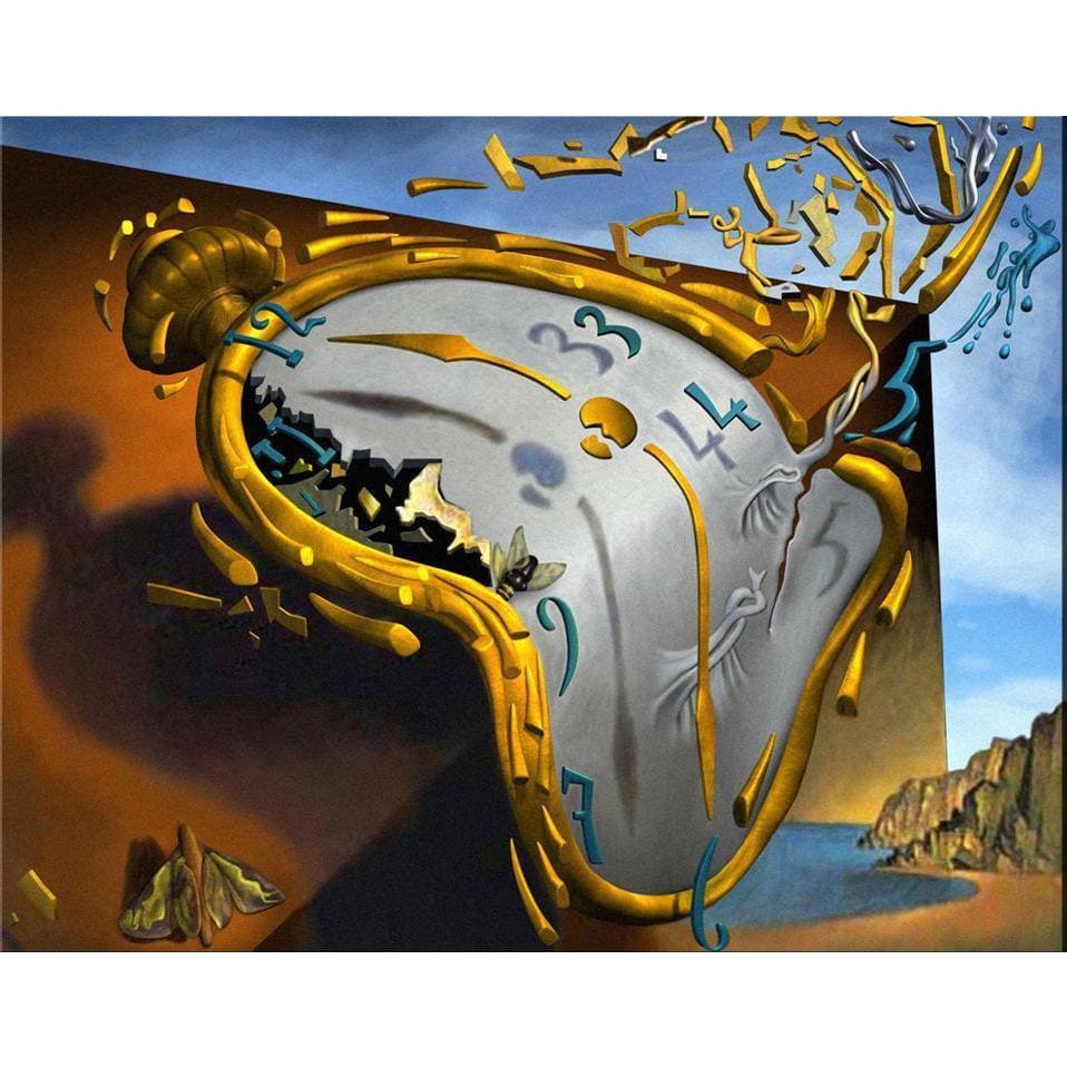 DIY diamant schilderij - Salvador Dali klok PIX-437 -