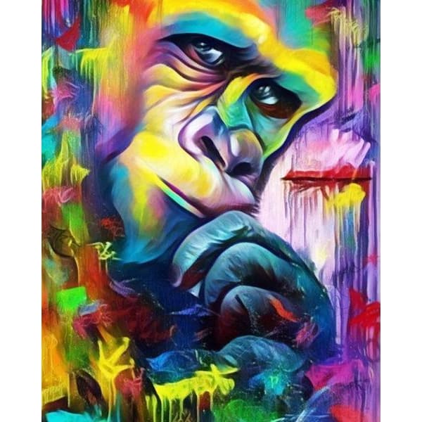 DIY Diamond Painting - Gorillakleuren PIX-241 - Diamond