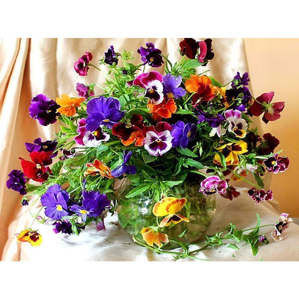 DIY Diamond Painting - Kleurrijke bloemen en vazen ??PIX-43