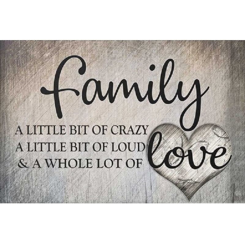 Family Love - 40x50cm (Minimaal formaat i.v.m. details) / 