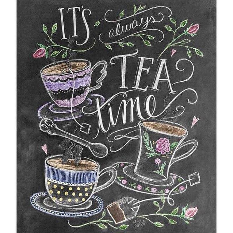 It’s always tea time - 40x50cm (Minimaal formaat i.v.m.