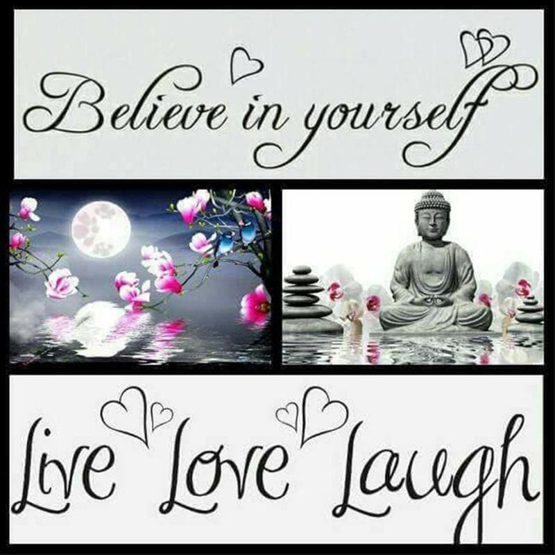 Live love laugh - 40x40cm (Min. formaat i.v.m. details) /