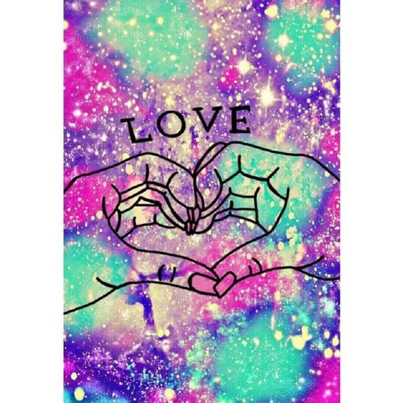 Love-handen - 40x50cm (Min. formaat i.v.m. details) /