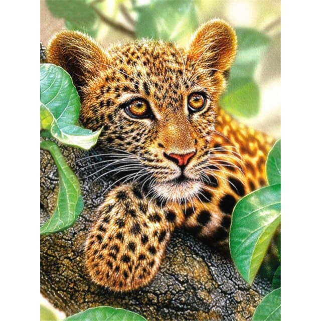 Luipaard Welp | Diamond Painting