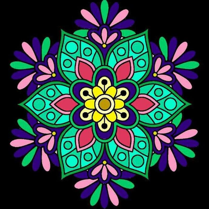 Mandala-sneeuwvlok - 40x40cm (Min. formaat i.v.m. details) /