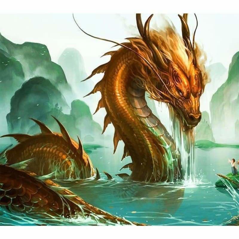 New Dream Art China Golden Dragon Decor Volledige boor - 5D
