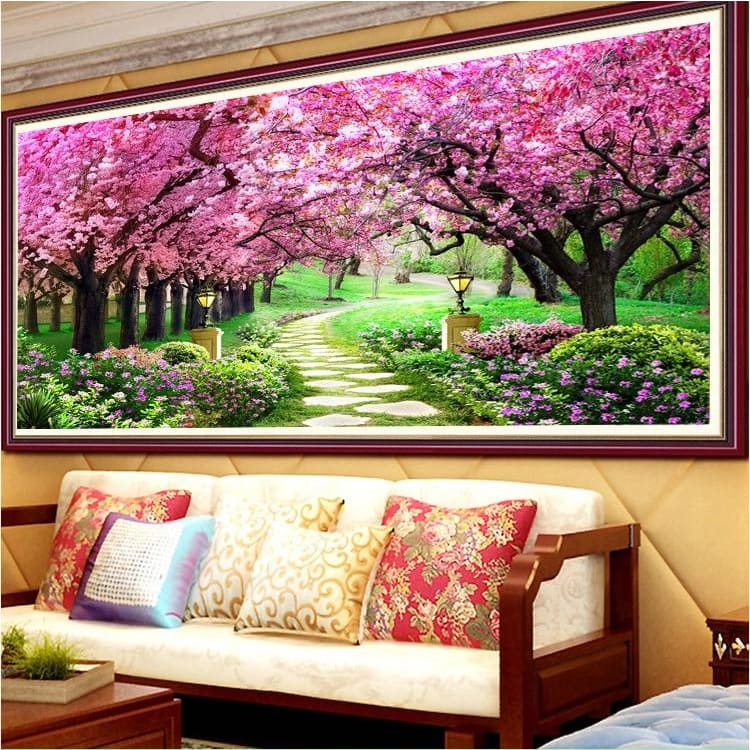 Roze Bomen XL - Groot Formaat