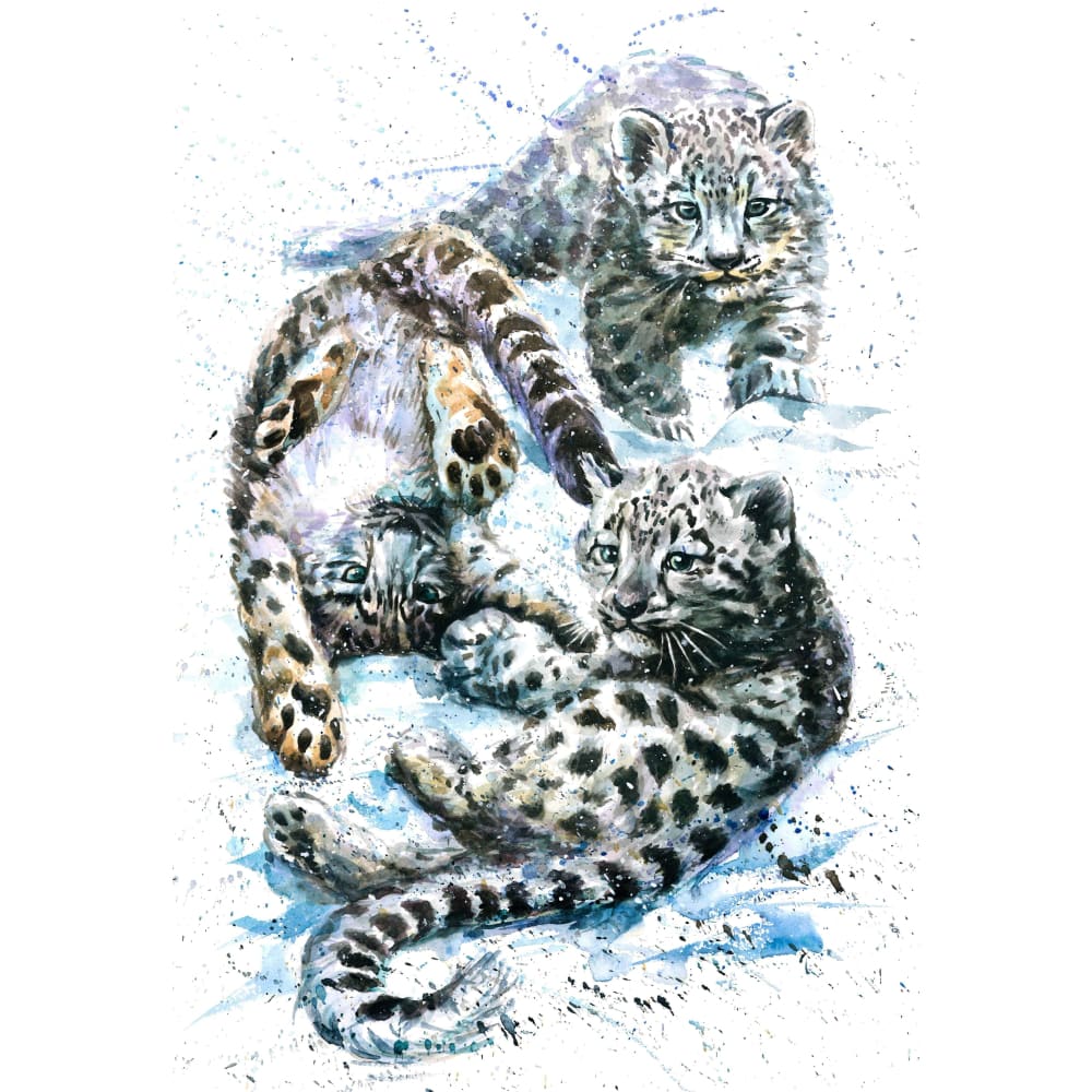 Sneeuwluipaarden | Diamond Painting